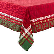 Saro Lifestyle Plaid Christmas For&ecirc;t Table Linen Collection in Red