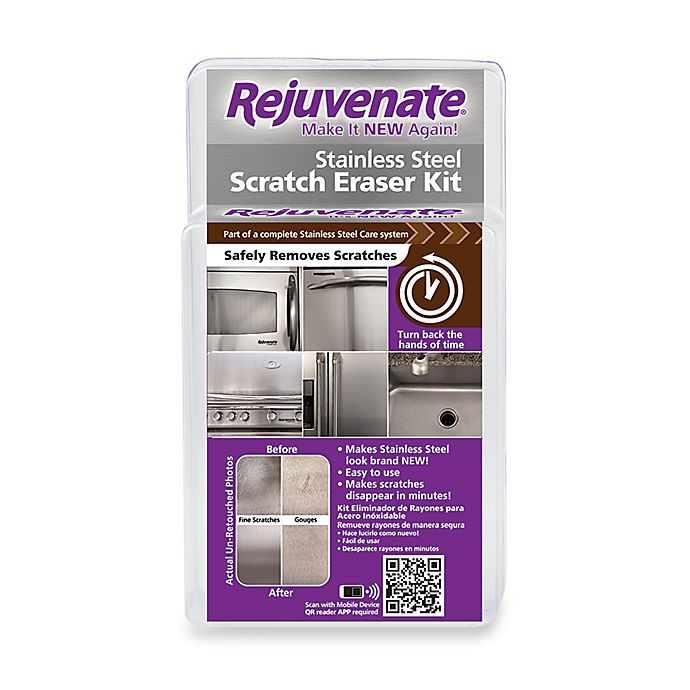 Rejuvenate® Stainless Steel Scratch Eraser Kit | Bed Bath & Beyond Stainless Steel Scratch Eraser Kit