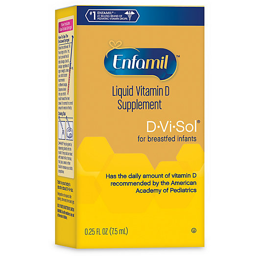 Alternate image 1 for Enfamil® D-Vi-Sol® 50 ml Liquid Vitamin D Supplement Drops for Infants with Dropper