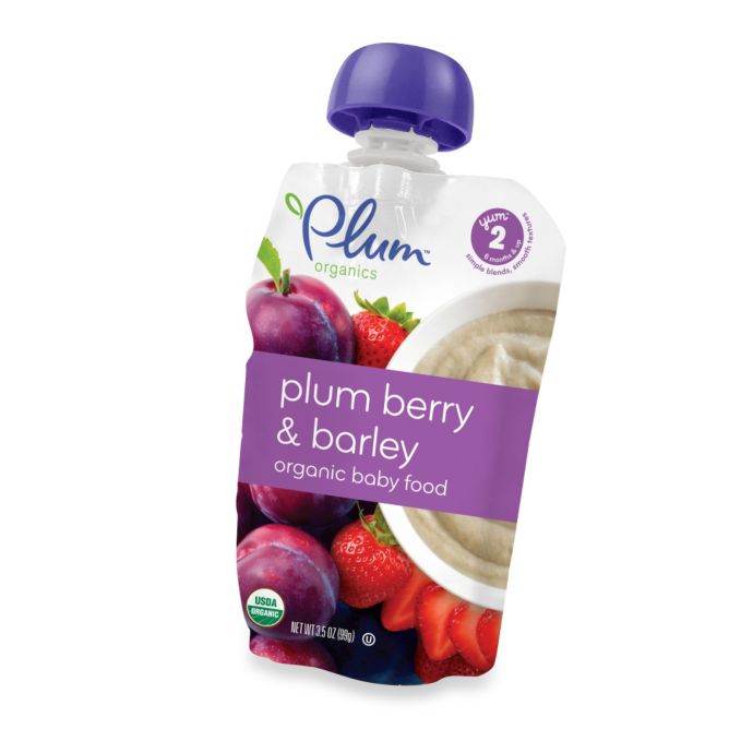Plum Organics™ Second Blends™ 3.5 oz. Plum Berry and Barley Organic