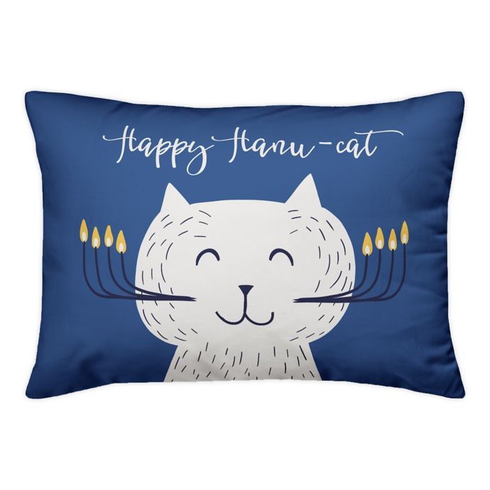 Designs Direct Happy Hanu-Cat 14-Inch x 20-Inch Throw ...