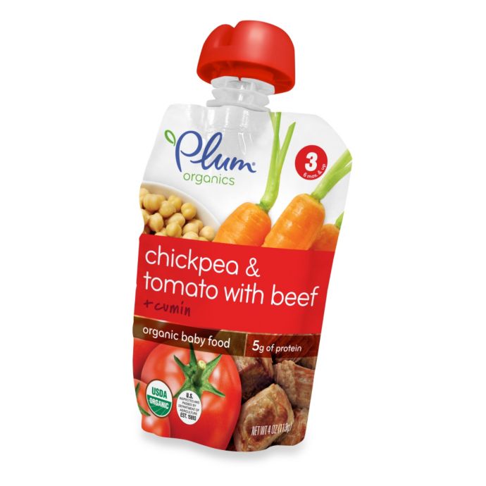 Plum Organics™ Baby Stage 3 Chickpea and Tomato with Beef and Cumin