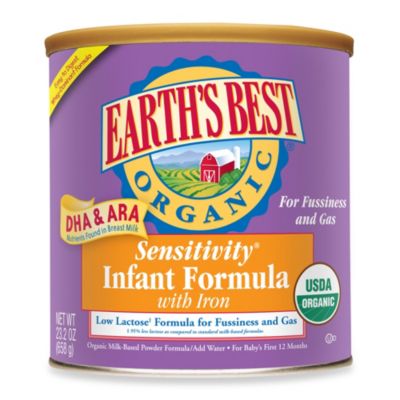 earth's best organic gentle infant formula with iron