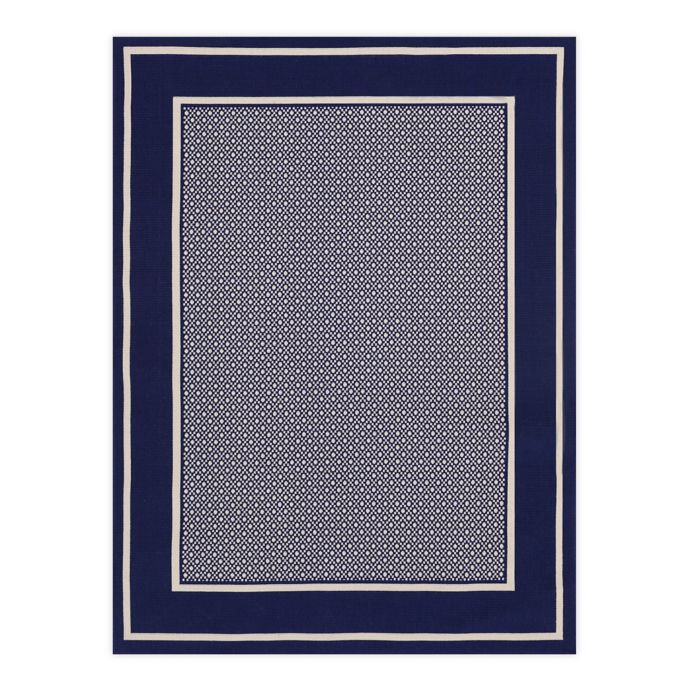 Destination Summer™ Miami Area Rug in Navy/Ivory Bed Bath & Beyond
