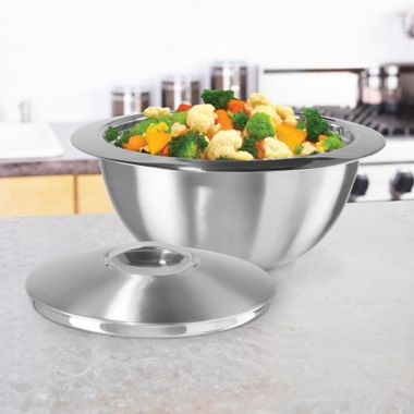 Oggi&trade; Thermal Stainless Steel 5 qt. Serving Bowl with Cover. View a larger version of this product image.