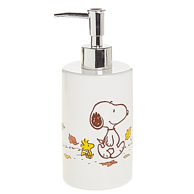 Peanuts&trade; Snoopy Autumn Leaves Lotion Dispenser. View a larger version of this product image.