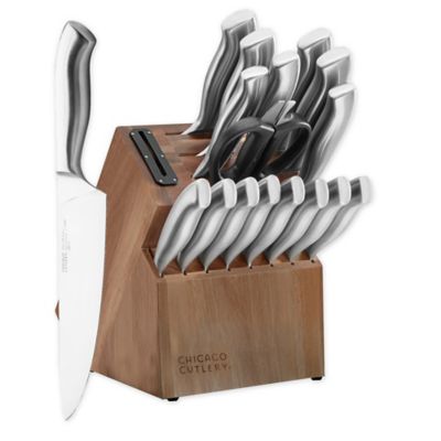 Chicago Cutlery&reg; Insignia Steel 18-Piece Knife Block Set