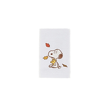Peanuts&trade; Autumn Leaves Hand Towel. View a larger version of this product image.