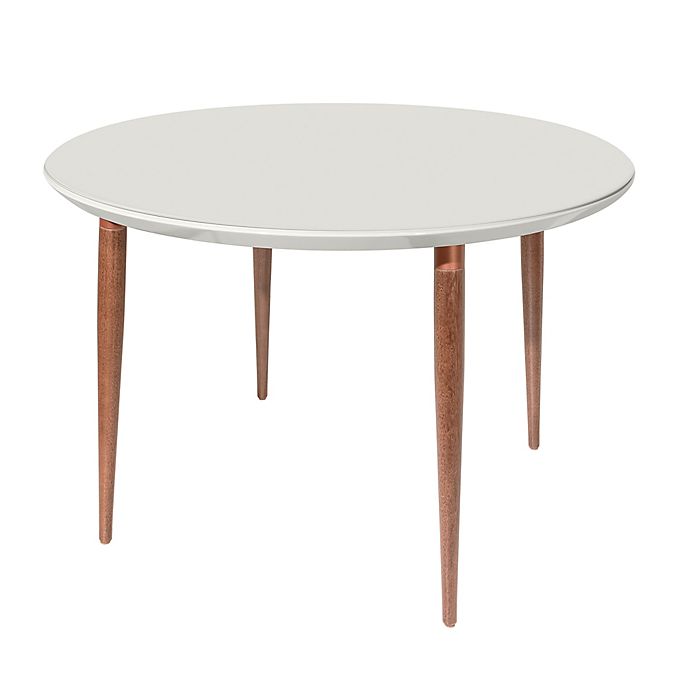 Utopia 45 27 Inch Round Dining Table In, Off White Round Dining Table And Chairs