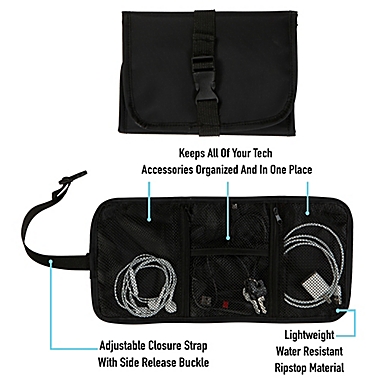 G-Force Tech Accessory and Wire Organizer in Black. View a larger version of this product image.