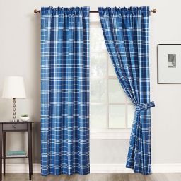 Blue Plaid Curtains Bed Bath Beyond