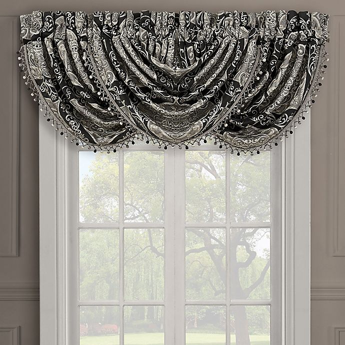 J Queen New York Vera Waterfall, How To Make Waterfall Valance Curtains