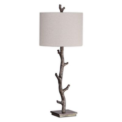 white linen drum shade