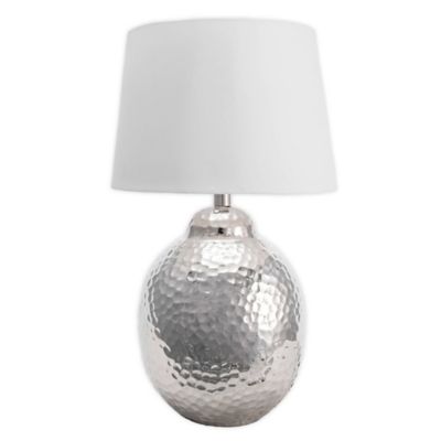 hammered table lamp