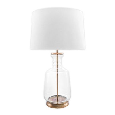 clear glass bedside lamps