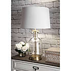 Alternate image 1 for nuLOOM Emma Clear Glass Table Lamp with Cotton Shade in Ivory
