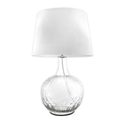 clear glass nightstand lamps