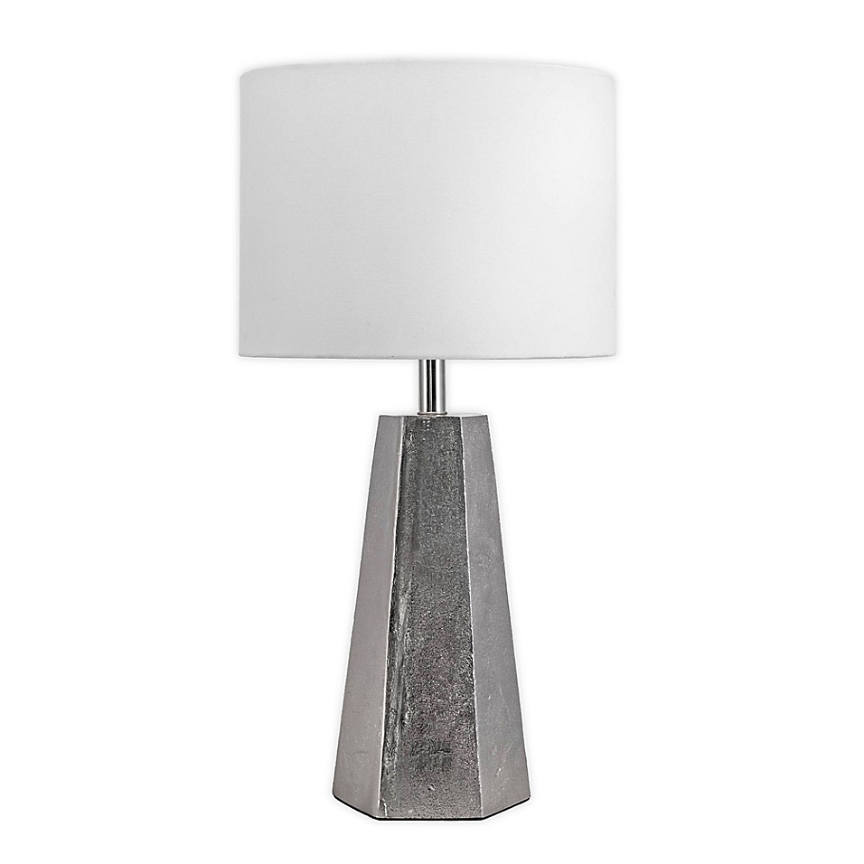 Nuloom Aluminum Prism Table Lamp In, White Prism Table Lamps
