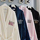 Alternate image 4 for His or Hers Embroidered Luxury Fleece Robe Collection