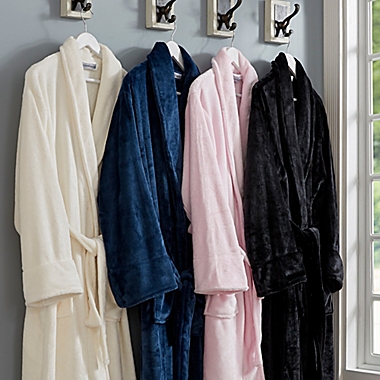 His or Hers Embroidered Luxury Fleece Robe Collection. View a larger version of this product image.