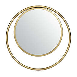 Safavieh Wonder 23.8-Inch Round Mirror in Bronze