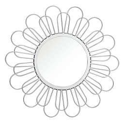 Safavieh Lorence 23-Inch Round Mirror in Silver