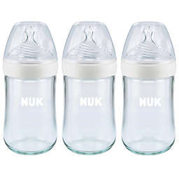 NUK® Simply Natural™ 3-Pack 4 oz. Baby Bottles in Clear
