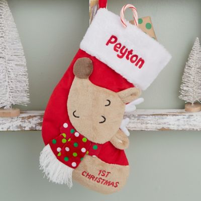 personalised baby's first christmas stocking