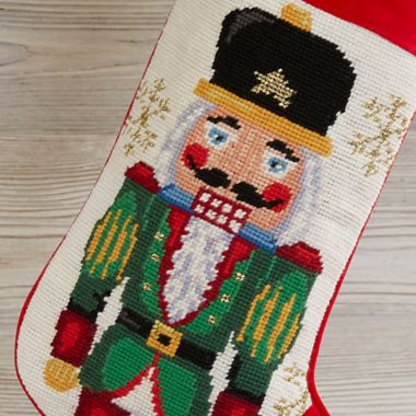 Packing the Sleigh Hand Painted Needlepoint Stocking Canvas