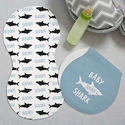 Baby Shark Personalized Burp Cloths (Set of 2)