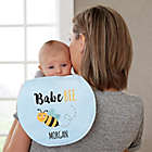 Alternate image 1 for Bee Happy Personalized Burp Cloths (Set of 2)
