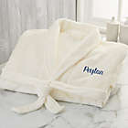 Alternate image 0 for Classic Comfort Personalized Luxury Fleece Robe in Ivory