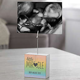 Miracle Personalized Sonogram Photo Clip Block