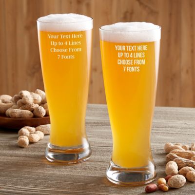 Write Your Own Engraved 20 oz. Pilsner Glass