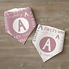 Alternate image 1 for Youthful Name For Her Personalized Bandana Bibs (Set of 2)