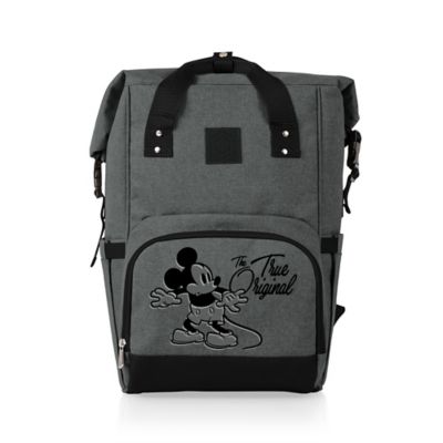 Disney&reg; Mickey Mouse 22.7-Liter Roll-Top On-The-Go Cooler Backpack in Grey