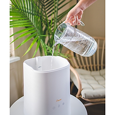 Crane&trade; 1.2 gallon Top Fill Ultrasonic Cool Mist Humidifier in White. View a larger version of this product image.