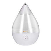 Crane 0.5-Gallon Droplet Ultrasonic Cool Mist Humidifier in Clear/White