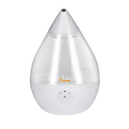 Crane 0.5-Gallon Droplet Ultrasonic Cool Mist Humidifier in Clear/White