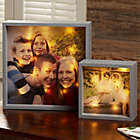 Alternate image 2 for Personalized Photo LED 10-Inch Square Light Shadow Box in Ivory