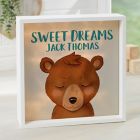 Alternate image 0 for Woodland Bear Personalized LED Light Shadow Box Collection