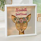 Alternate image 0 for Woodland Floral Deer Personalized LED Shadow Box Collection
