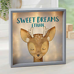 Woodland Deer Personalized LED Light Shadow Box Collection