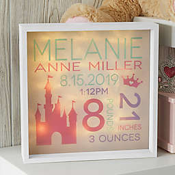 Sweet Baby Girl Personalized LED Light Shadow Box Collection