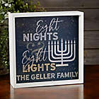 Alternate image 0 for Eight Nights &amp; Eight Lights Personalized LED Light Shadow Box Collection