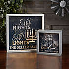 Alternate image 1 for Eight Nights &amp; Eight Lights Personalized LED Light Shadow Box Collection