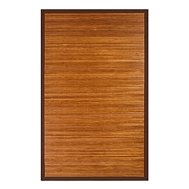 Contemporary Chocolate Bamboo Rug. View a larger version of this product image.