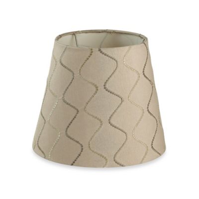Inch Wave Lamp Shade In Beige, 9 Inch Lamp Shade