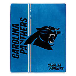 NFL Carolina Panthers Royal Plush Raschel Throw
