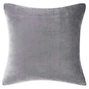 Nautica&reg; Ultra Soft Plush European Pillow Sham in Grey